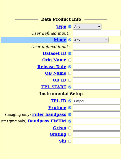 Image of the TPL ID and object name fields.